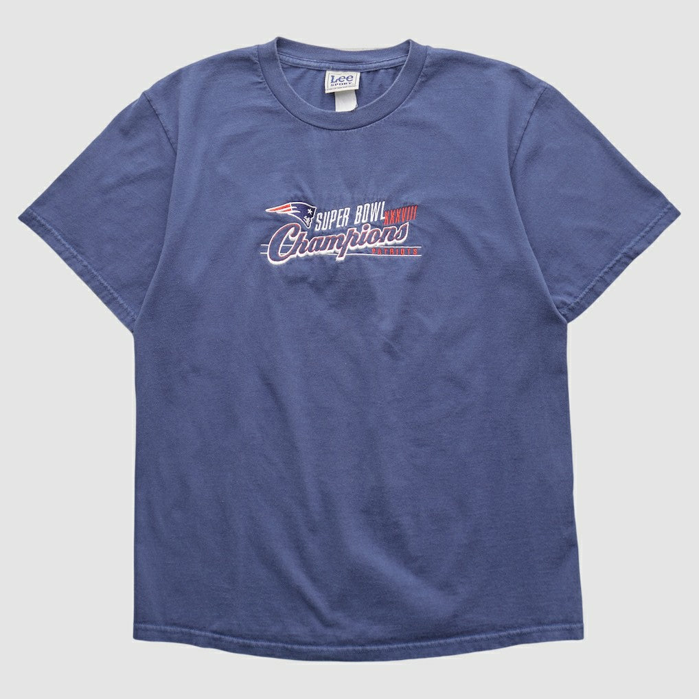 New England Patriots Lee Apparel 2000s T-shirt - Blue Vintage cheap