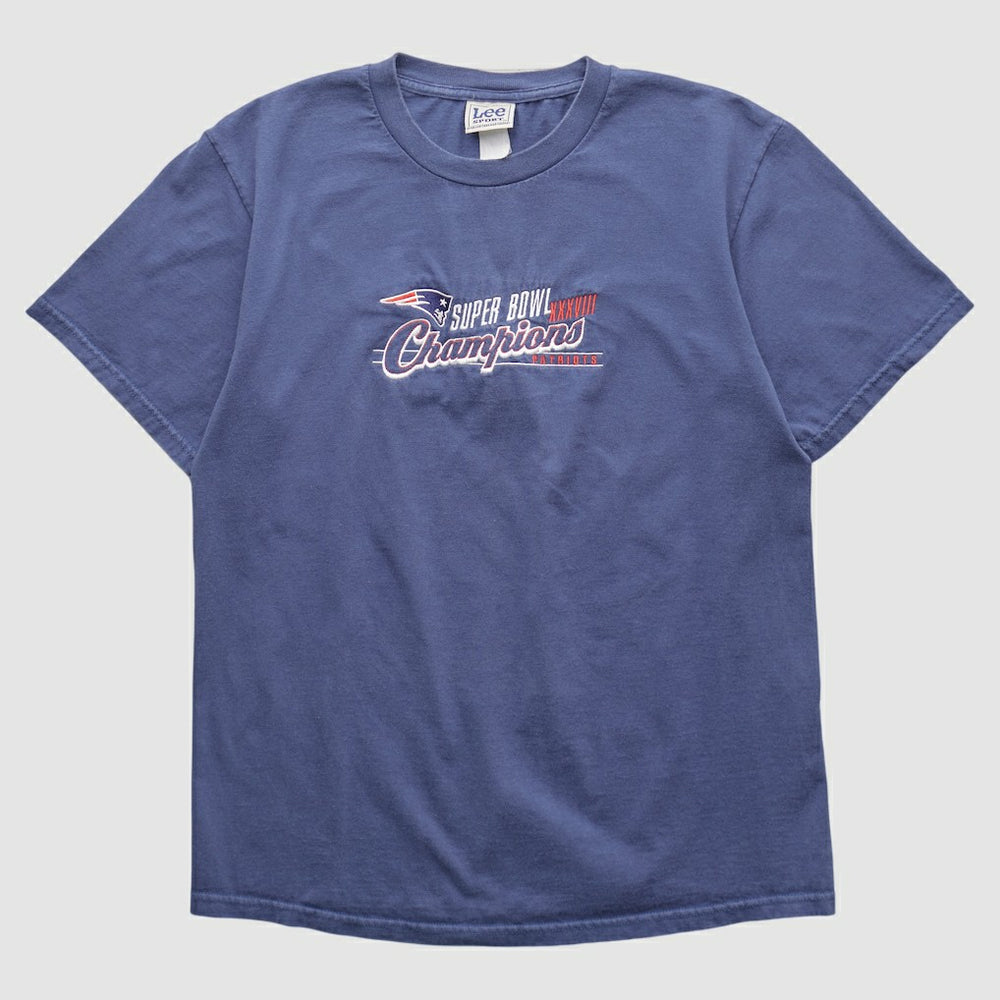New England Patriots Lee Apparel 2000s T-shirt - Blue Vintage cheap