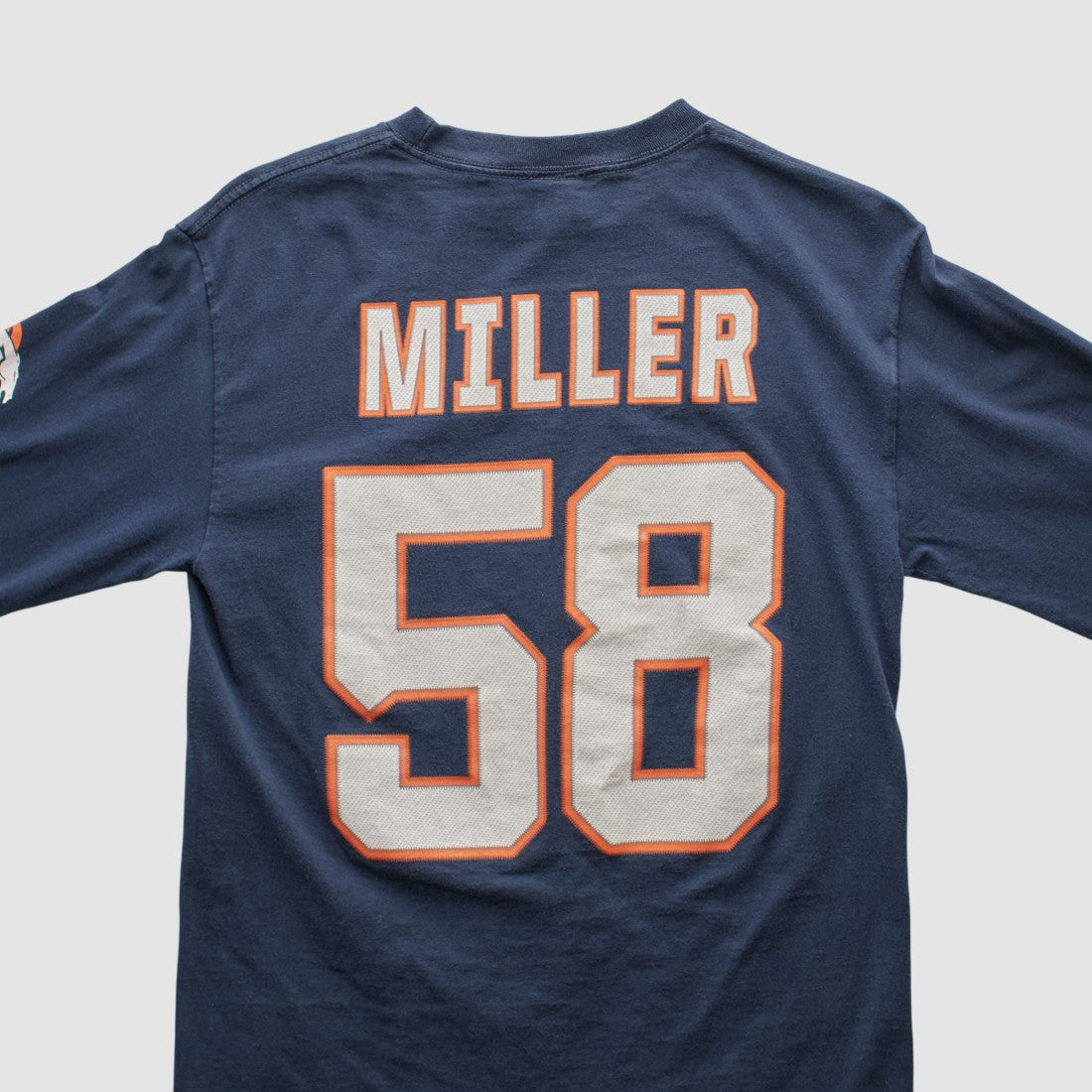 Denver Broncos NFL 2010s Long Sleeve T-shirt - Navy Vintage sale