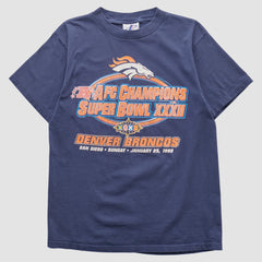 Denver Broncos Logo Athletic 1998 T-shirt - Navy Vintage for sale