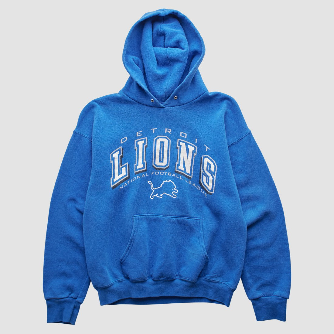 Detroit Lions 2000s Hooded Pullover Sweatshirt - Blue Vintage cheap