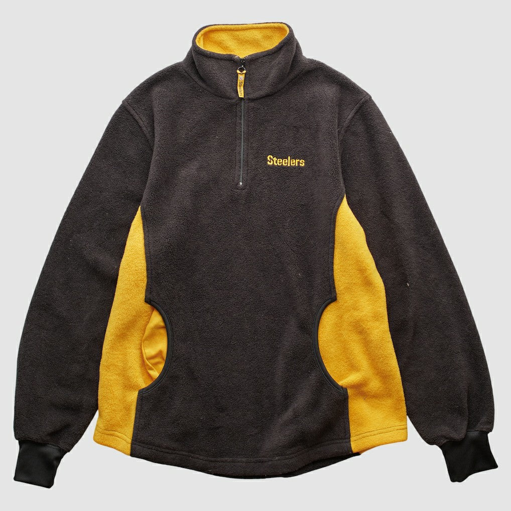 Pittsburgh Steelers NFL 2000s 1/4 Zip Sweatshirt - Black Vintage outlet