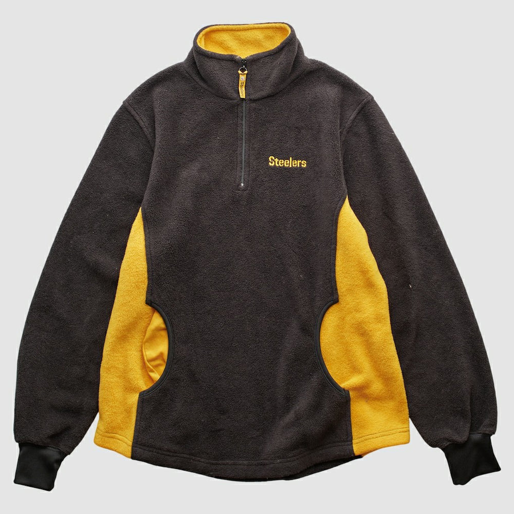 Pittsburgh Steelers NFL 2000s 1/4 Zip Sweatshirt - Black Vintage outlet
