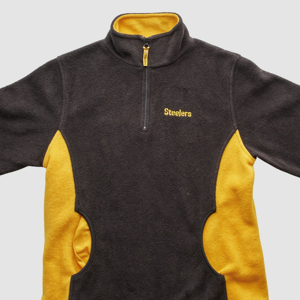 Pittsburgh Steelers NFL 2000s 1/4 Zip Sweatshirt - Black Vintage outlet