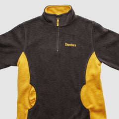 Pittsburgh Steelers NFL 2000s 1/4 Zip Sweatshirt - Black Vintage outlet