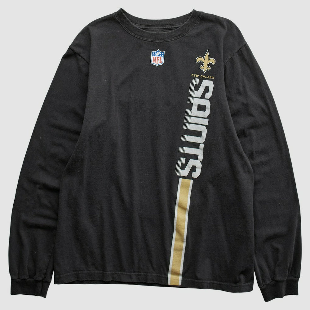 New Orleans Saints Reebok 2000s Long Sleeve T-shirt - Black Vintage outlet