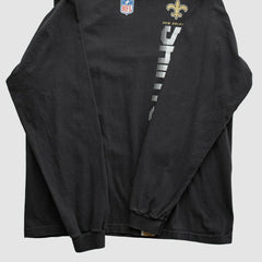 New Orleans Saints Reebok 2000s Long Sleeve T-shirt - Black Vintage outlet