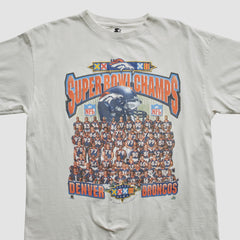 Denver Broncos Starter 1998 T-shirt - White Vintage cheap