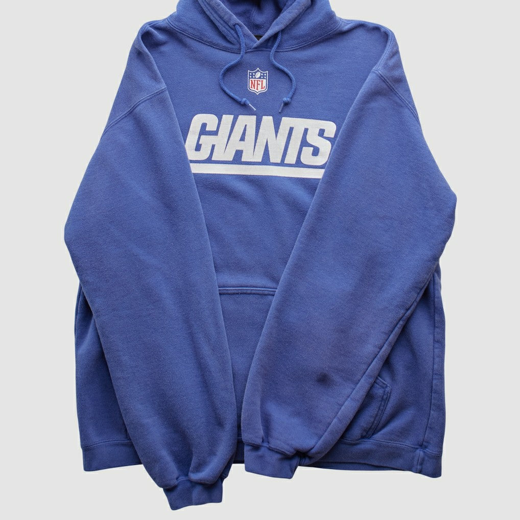 New York Giants Reebok 2000s Hooded Pullover Sweatshirt - Blue Vintage discount