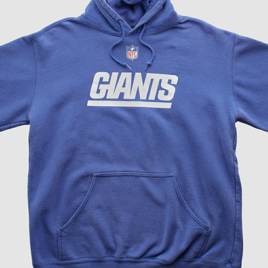 New York Giants Reebok 2000s Hooded Pullover Sweatshirt - Blue Vintage discount