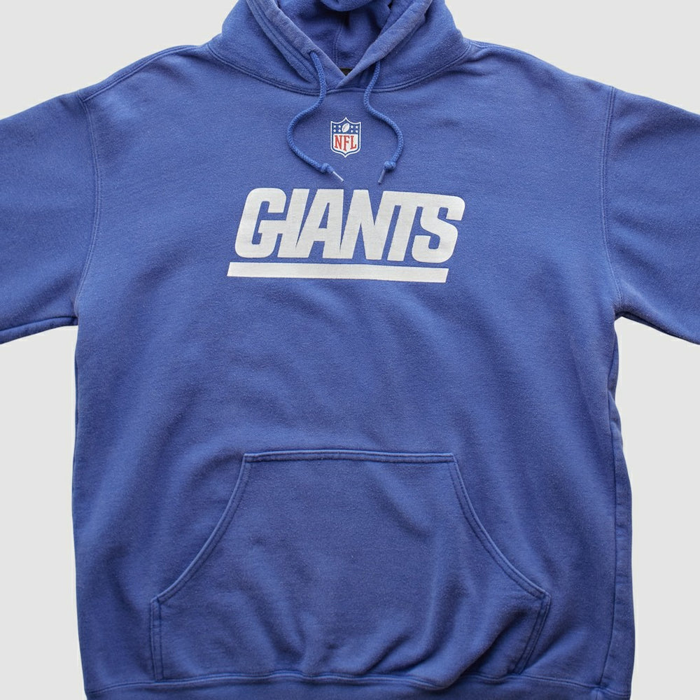 New York Giants Reebok 2000s Hooded Pullover Sweatshirt - Blue Vintage discount
