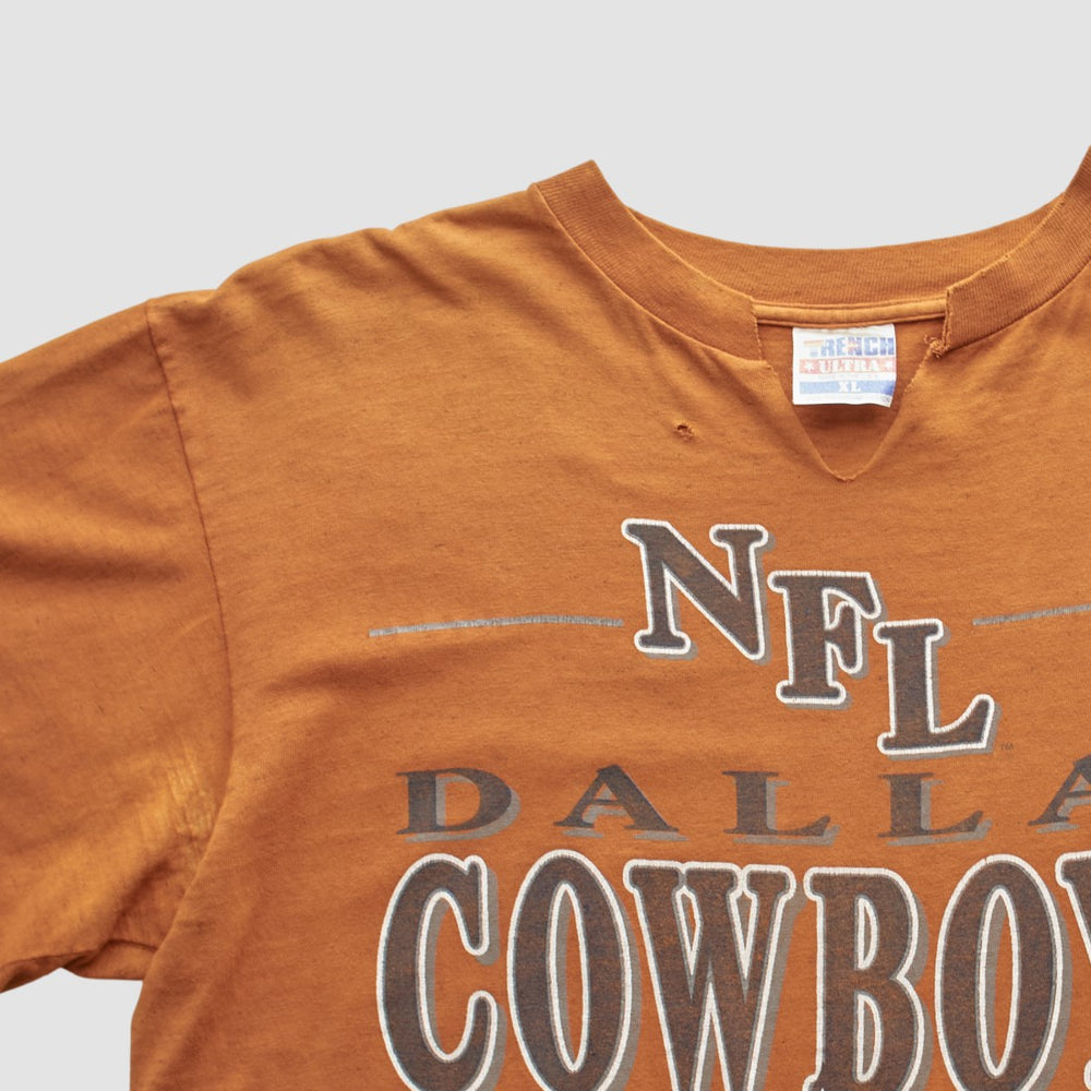 Dallas Cowboys Trench 90s T-shirt - Orange Vintage on sale