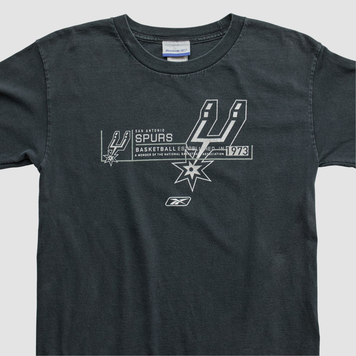 San Antonio Spurs Reebok 2000s Long Sleeve T-shirt - Black Vintage discount