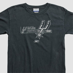 San Antonio Spurs Reebok 2000s Long Sleeve T-shirt - Black Vintage discount