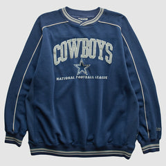 Dallas Cowboys Lee Apparel 90s Pullover Sweatshirt - Navy Vintage on sale