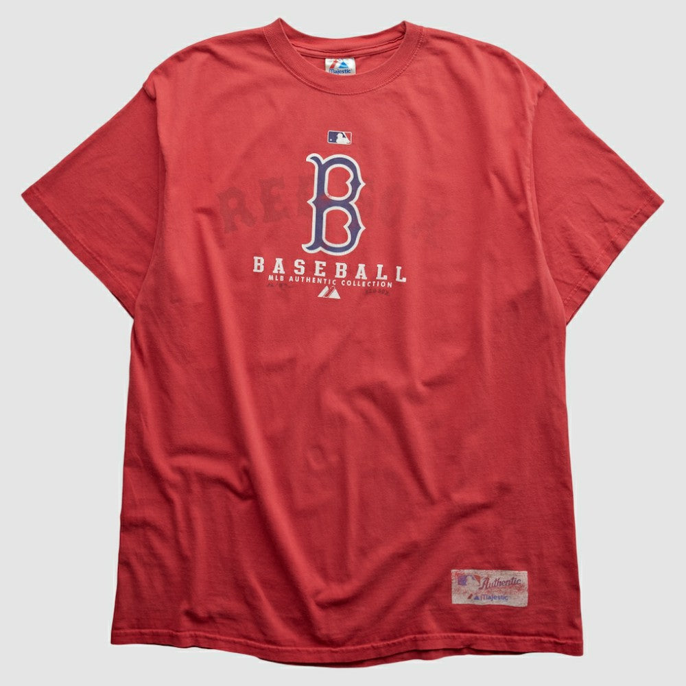 Boston Red Sox Majestic 2000s T-shirt Red Vintage