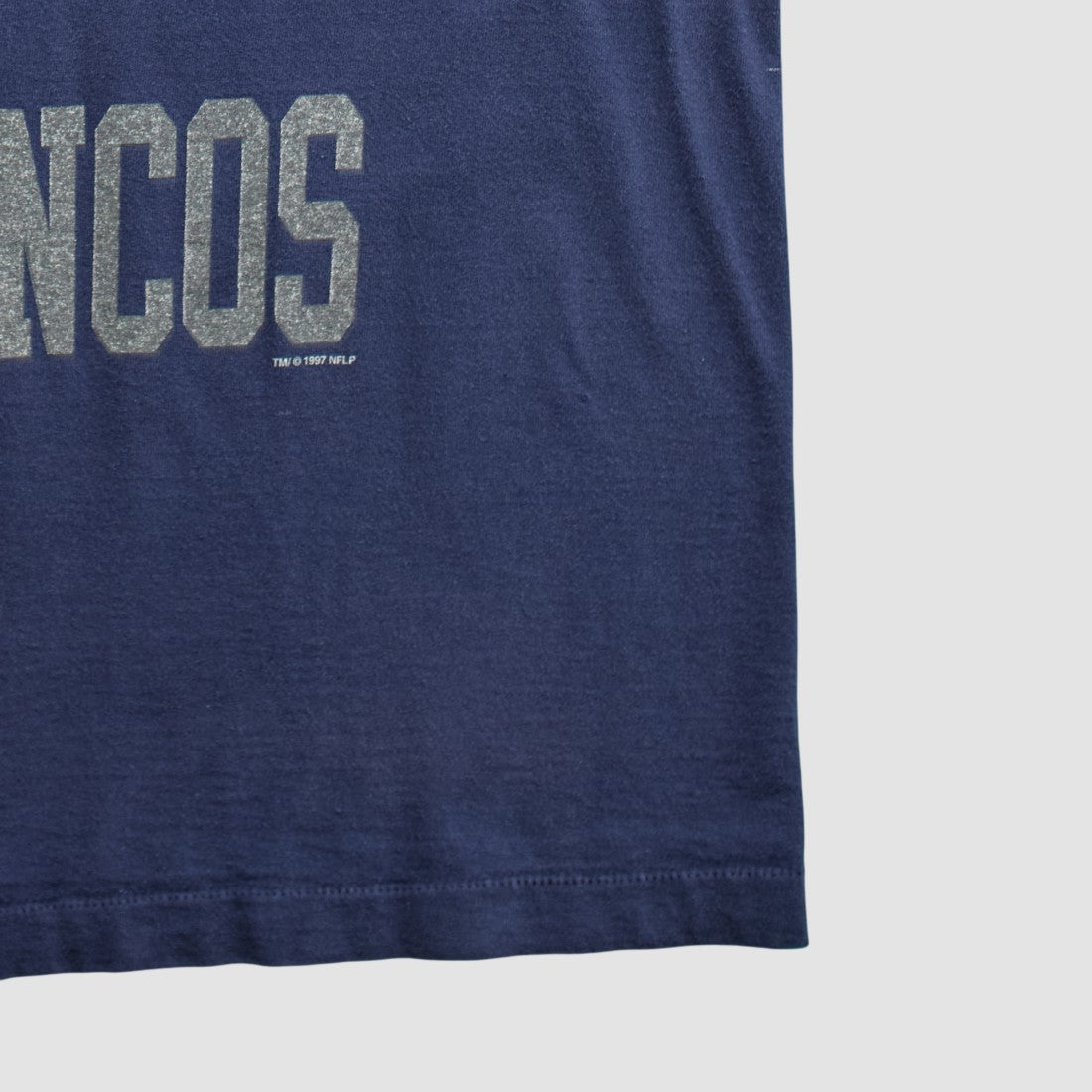 Denver Broncos Salem Sportswear 90s T-shirt - Navy Vintage sale