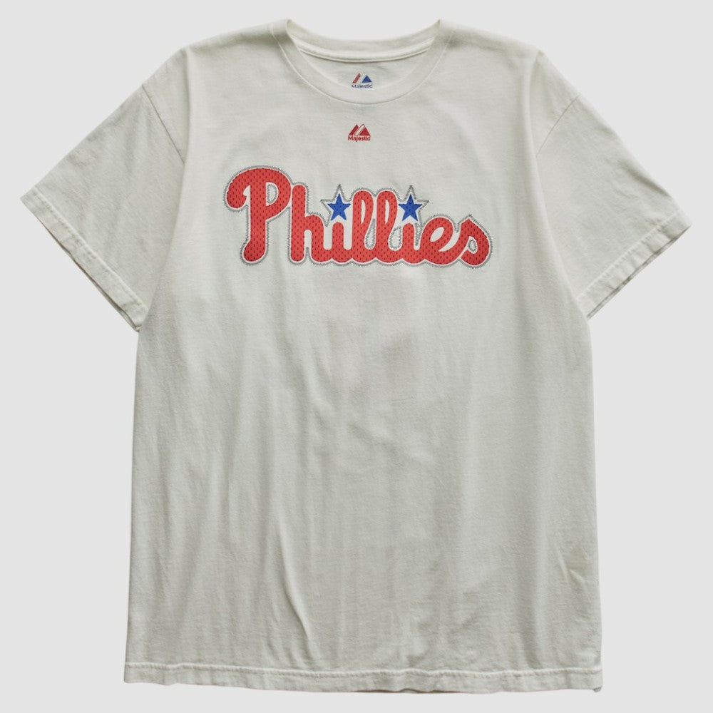 Philadelphia Phillies Majestic 2010s T-shirt White Vintage