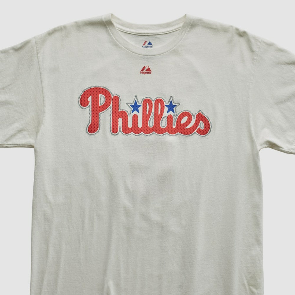 Philadelphia Phillies Majestic 2010s T-shirt White Vintage