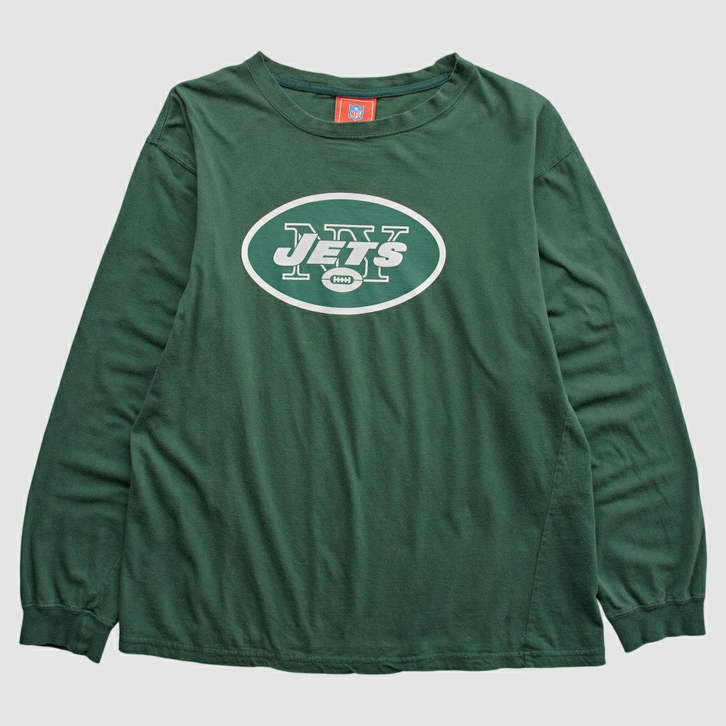 New York Jets NFL 2000s Long Sleeve T-shirt - Green Vintage sale