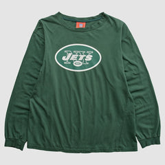 New York Jets NFL 2000s Long Sleeve T-shirt - Green Vintage sale