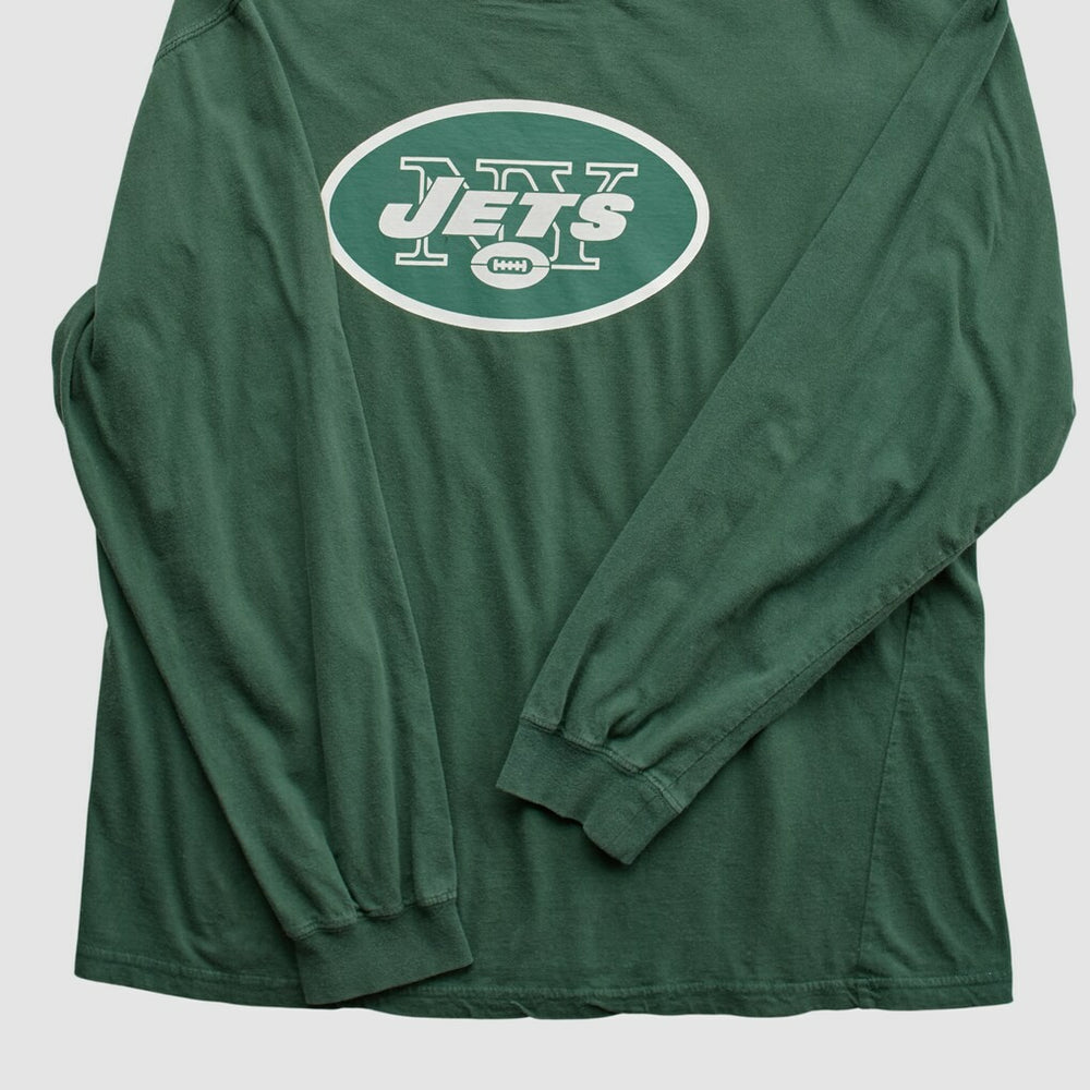 New York Jets NFL 2000s Long Sleeve T-shirt - Green Vintage sale