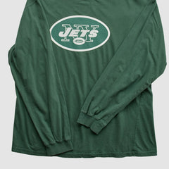 New York Jets NFL 2000s Long Sleeve T-shirt - Green Vintage sale