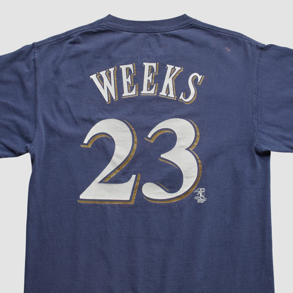 Milwaukee Brewers Majestic 2000s T-shirt Navy Vintage