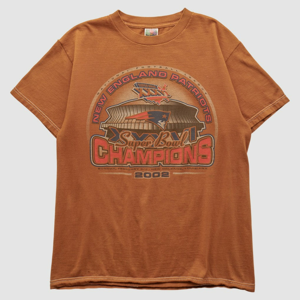 New England Patriots 2002 T-shirt - Orange Vintage online