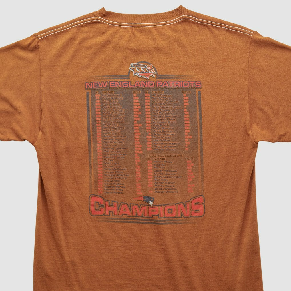 New England Patriots 2002 T-shirt - Orange Vintage online