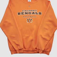Cincinnati Bengals NFL 2000s Pullover Sweatshirt - Orange Vintage sale
