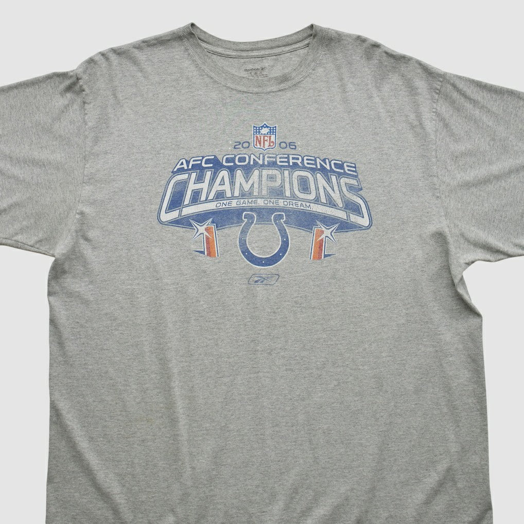 Indianapolis Colts Reebok 2006 T-shirt - Heather Gray Vintage on sale