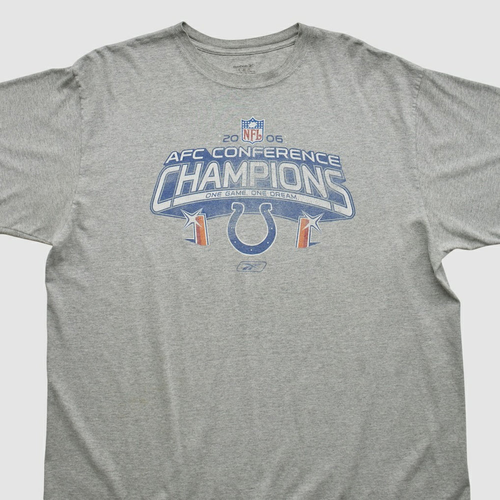 Indianapolis Colts Reebok 2006 T-shirt - Heather Gray Vintage on sale