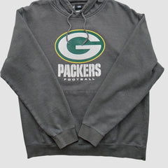 Green Bay Packers NFL 2010s Hooded Pullover Sweatshirt - Charcoal Vintage sale