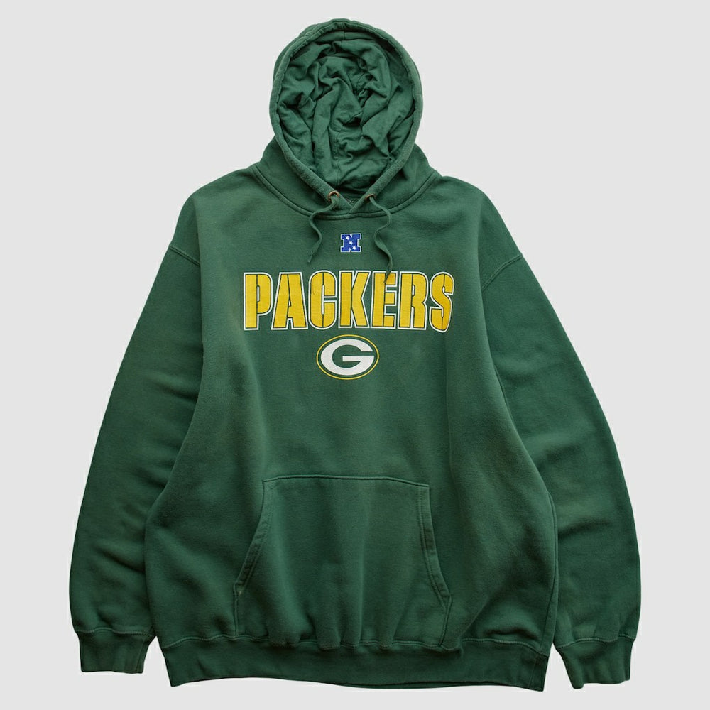 Green Bay Packers NFL 2010s Hooded Pullover Sweatshirt - Green Vintage sale