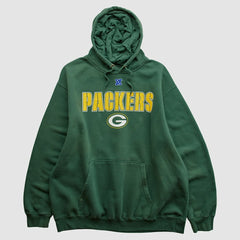 Green Bay Packers NFL 2010s Hooded Pullover Sweatshirt - Green Vintage sale