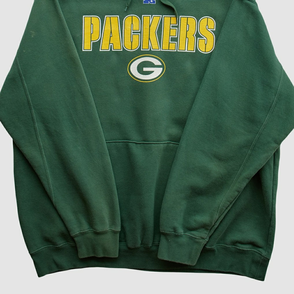 Green Bay Packers NFL 2010s Hooded Pullover Sweatshirt - Green Vintage sale