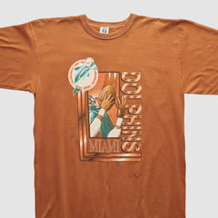 Miami Dolphins Logo 7 90s T-shirt - Orange Vintage online