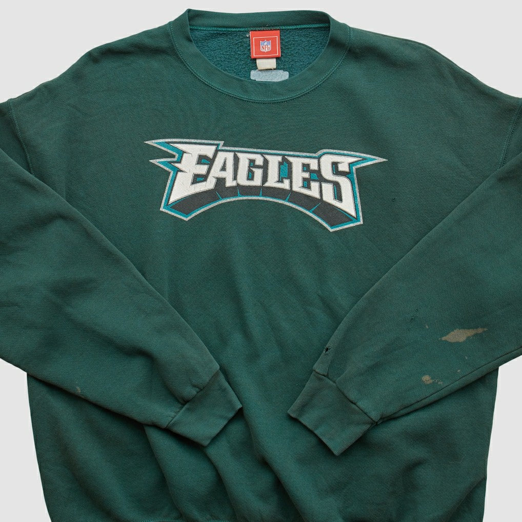 Philadelphia Eagles NFL 2000s Pullover Sweatshirt - Green Vintage for sale