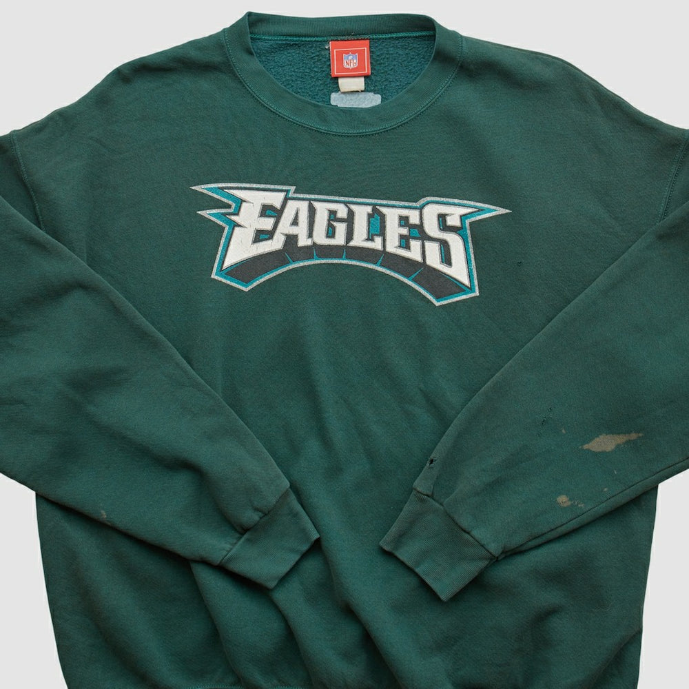Philadelphia Eagles NFL 2000s Pullover Sweatshirt - Green Vintage for sale