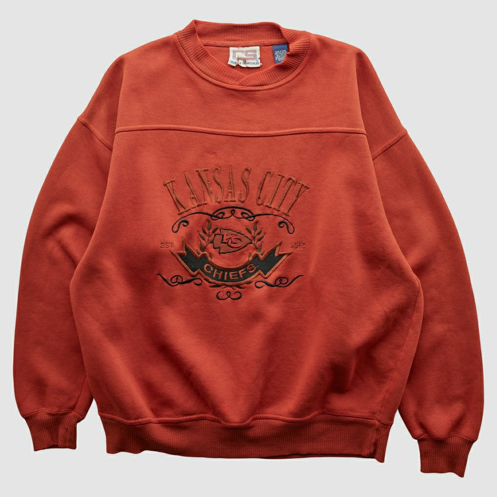 Kansas City Chiefs Crable Sportswear 90s Pullover Sweatshirt - Red Vintage cheap