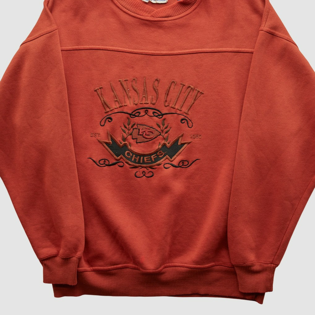 Kansas City Chiefs Crable Sportswear 90s Pullover Sweatshirt - Red Vintage cheap