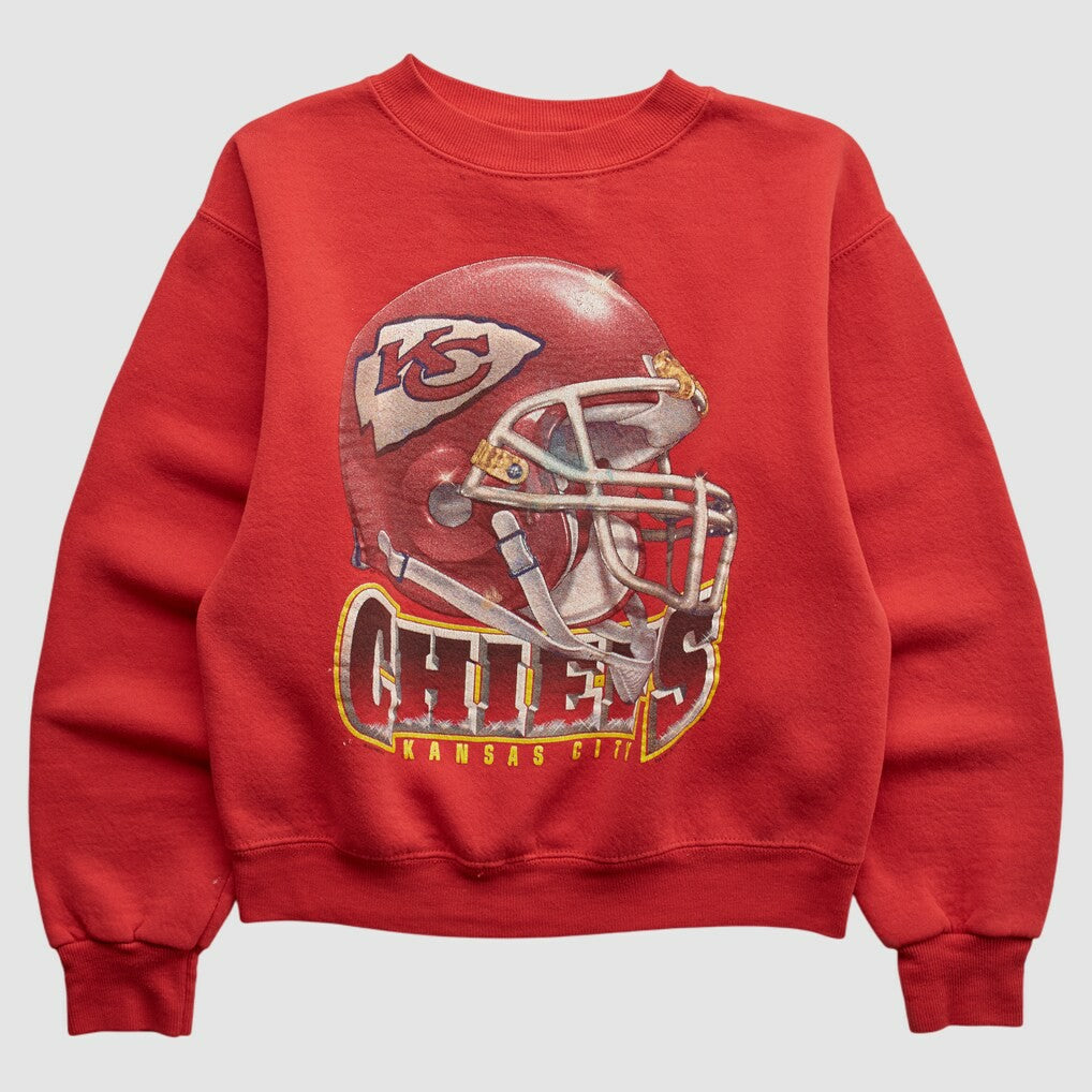 Kansas City Chiefs Lee Apparel 90s Pullover Sweatshirt - Red Vintage outlet