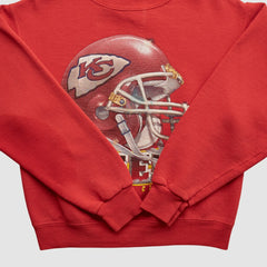 Kansas City Chiefs Lee Apparel 90s Pullover Sweatshirt - Red Vintage outlet