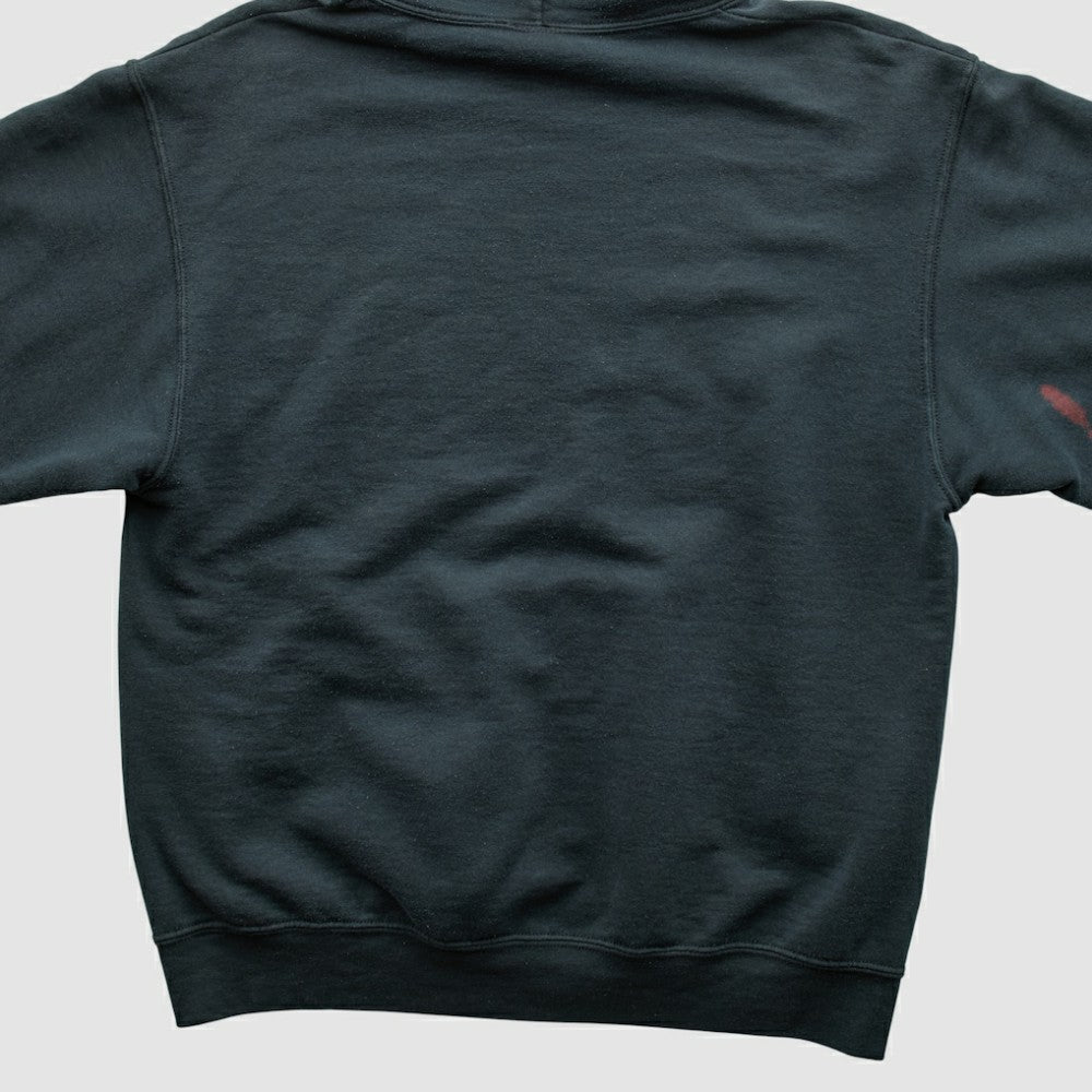 New York Yankees Genuine Merchandise 2010s Hooded Pullover Sweatshirt Black Vintage