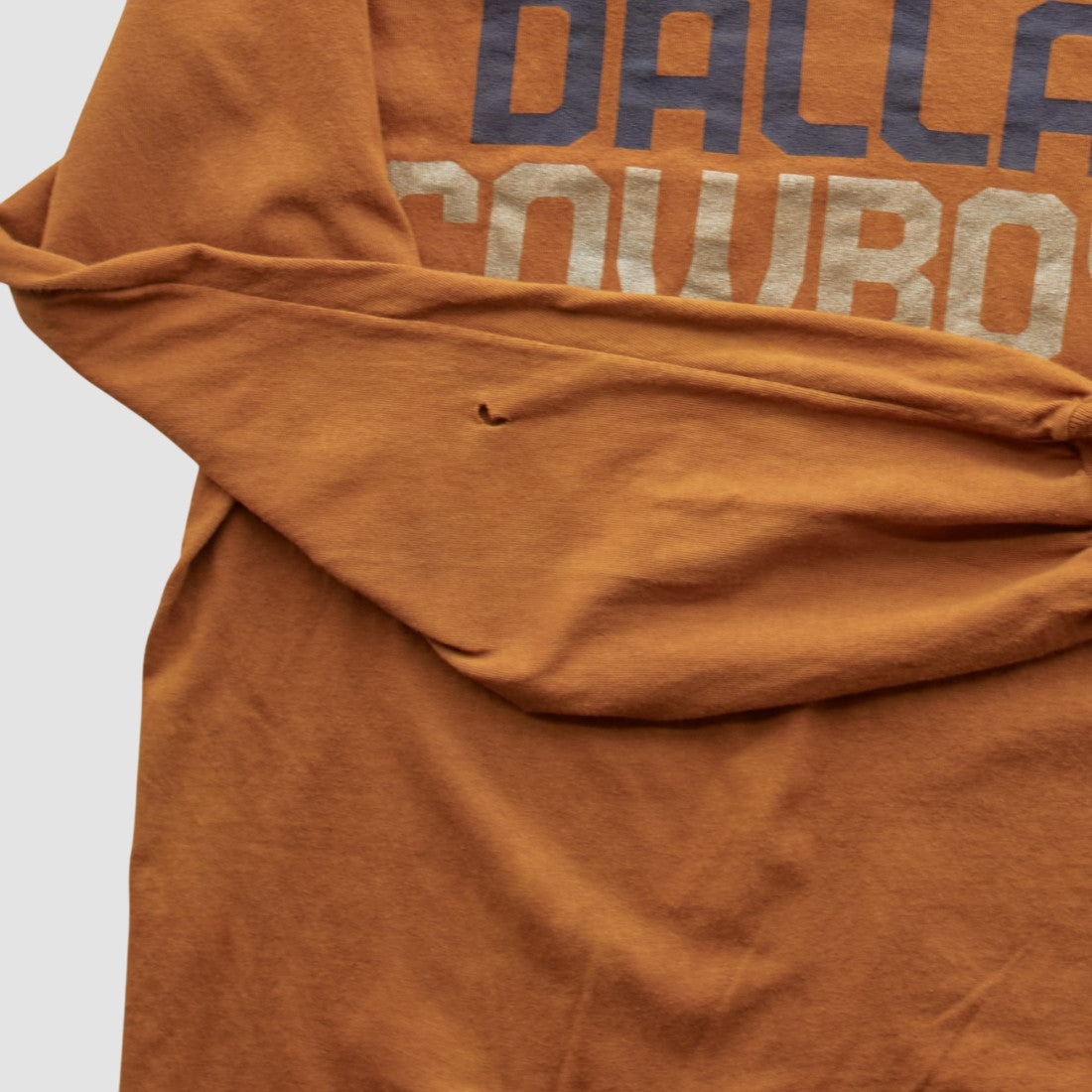 Dallas Cowboys Team Edition Apparel 2000s Long Sleeve T-shirt - Orange Vintage discount