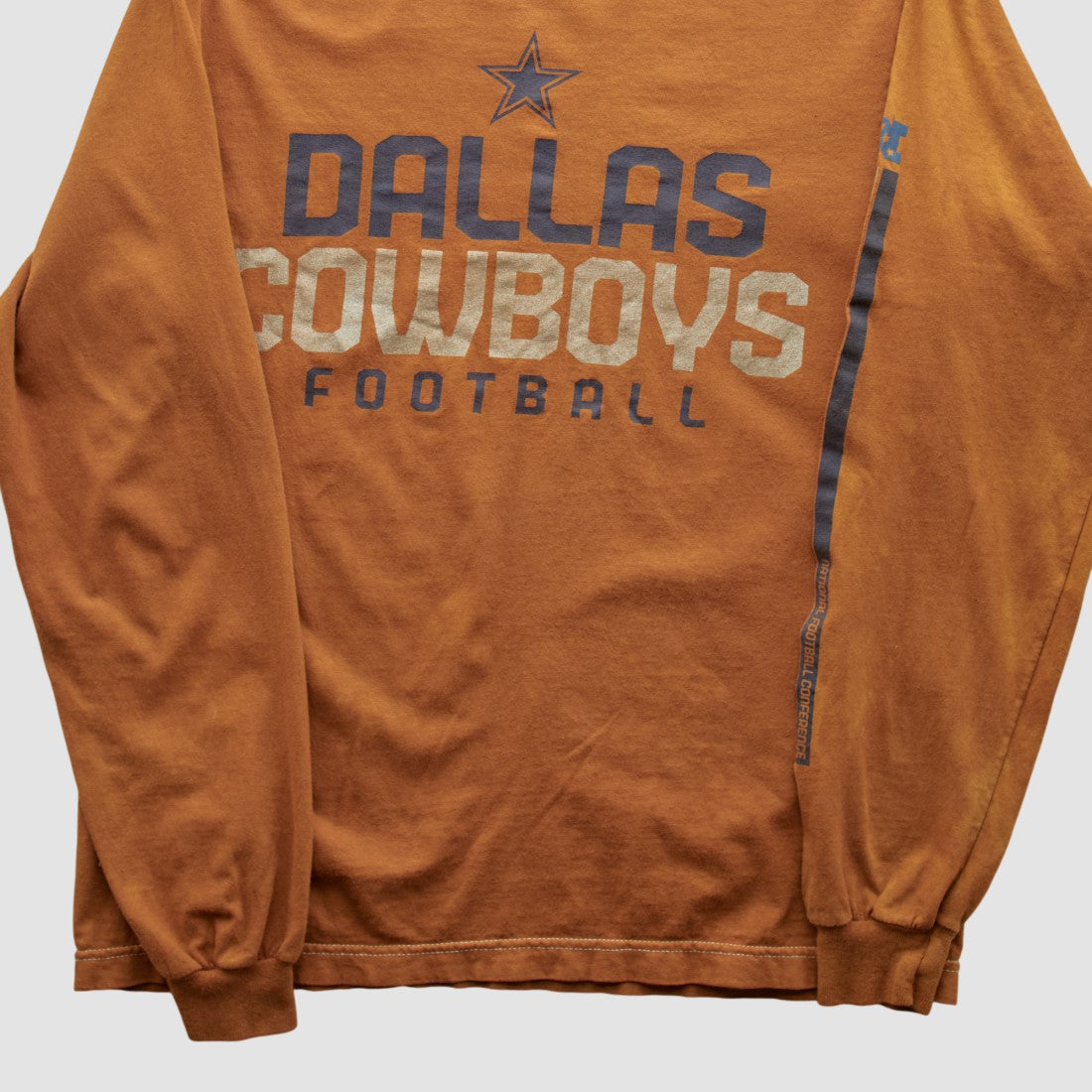 Dallas Cowboys Team Edition Apparel 2000s Long Sleeve T-shirt - Orange Vintage discount