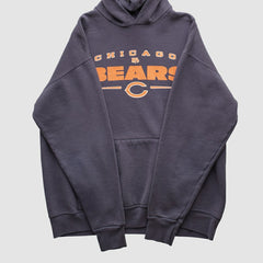 Chicago Bears NFL 2000s Hooded Pullover Sweatshirt - Charcoal Vintage outlet