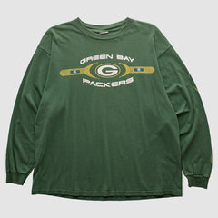 Green Bay Packers 2000s Long Sleeve T-shirt - Green Vintage discount