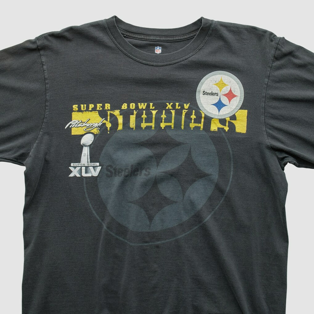 Pittsburgh Steelers NFL 2011 Long Sleeve T-shirt - Charcoal Vintage discount